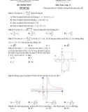 Đề thi giữa học kì 1 môn Toán lớp 12 năm 2022-2023 - Trường THPT Trần Hưng Đạo – Nam Định