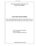 Sáng kiến kinh nghiệm Mầm non: Một số biện pháp hướng dẫn cho trẻ 4 - 5 tuổi phát triển thẩm mỹ thông qua hoạt động Âm nhạc