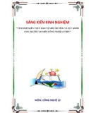 Sáng kiến kinh nghiệm THPT: Tích hợp giáo dục bảo vệ môi trường và sức khỏe con người trong môn Công nghệ ở khối 12