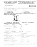 Đề thi thử THPT Quốc gia môn Hóahọc năm 2018 - THPT Phạm Văn Đồng