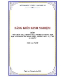 Sáng kiến kinh nghiệm THPT: Tổ chức hoạt động trải nghiệm trong dạy học STEM chủ đề dòng điện không đổi Vật lí 11 - THPT