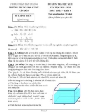 Đề thi học kì 2 môn Toán lớp 8 năm 2022-2023 - Trường THCS Vân Đồn