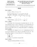 Đề thi chọn học sinh năng khiếu cấp thị xã Phú Thọ có đáp án môn: Toán lớp 7 (Năm học 2014-2015)