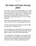 Kỹ thuật nuôi baba thương phẩm