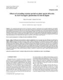 Báo cáo lâm nghiệp: Effects of extending rotation period on plant species diversity in Larix kaempferi plantations in central Japan