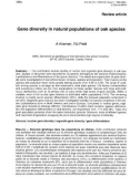 Báo cáo khoa học: Gene diversity in natural populations of oak species