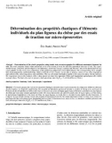 Báo cáo toán học: Détermination des propriétés élastiques d’éléments individuels du plan ligneux du chêne par des essais de traction sur micro-éprouvettes