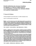 Báo cáo khoa học: Zonation altitudinale des structures forestières de végétation en Californie méditerranéenne Leur interprétation en fonction des méthodes utilisées sur le pourtour méditerranéen