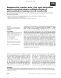 Báo cáo khoa học: Adrenocortical zonation factor 1 is a novel matricellular protein promoting integrin-mediated adhesion of adrenocortical and vascular smooth muscle cells