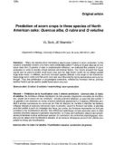 Báo cáo khoa học: Prediction of acorn crops in three species of North American oaks: Quercus alba, Q rubra and Q velutina