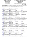 Đề thi thử tốt nghiệp THPT môn Hóa học năm 2022-2023 có đáp án (Lần 1) - Trường THPT Gang Thép, Thái Nguyên