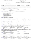 Đề thi giữa học kì 2 môn Toán lớp 11 năm 2022-2023 có đáp án - Trường THPT Thái Phúc, Thái Bình