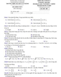 Đề kiểm tra học kì 1 môn Vật lí lớp 12 năm 2022-2023 - Trường THPT Nguyễn Tất Thành (Mã đề 483)