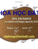 Bài giảng Thổ nhưỡng: Chương Hóa học đất - Võ Thanh Phong