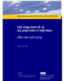 Hội nhập kinh tế và sự phát triển ở Việt Nam: Báo cáo cuối cùng