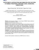 Sự hài lòng của người bệnh điều trị ngoại trú và một số yếu tố liên quan tại Phòng khám chuyên khoa y học cổ truyền INOMAS, Hoàng Mai, Hà Nội năm 2024