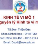 Bài giảng Kinh tế vi mô 1 (Nguyên lý Kinh tế vi mô): Chương 1 - TS. Đinh Thiện Đức