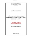 Luận văn Thạc sĩ Kế toán: Hoàn thiện tổ chức công tác kế toán tại Quỹ Đầu tư phát triển Thành phố Đà Nẵng