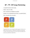 4P – 7P- 11P trong Marketing