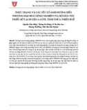 Thực trạng và các yếu tố ảnh hưởng đến thương mại hoá nông nghiệp của hộ dân tộc thiểu số tại huyện A Lưới, tỉnh Thừa Thiên Huế