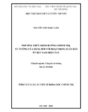 Tóm tắt Luận án Tiến sĩ Khoa học chính trị: Phương thức định hướng chính trị, tư tưởng của Đảng đối với hoạt động xuất bản ở Việt Nam hiện nay