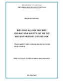 Tóm tắt Luận án Tiến sĩ Khoa học giáo dục: Biện pháp dạy học đọc hiểu cho học sinh khuyết tật trí tuệ học hòa nhập đầu cấp tiểu học