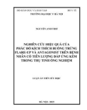 Luận án Tiến sĩ Y học: Nghiên cứu hiệu quả của phác đồ kích thích buồng trứng flare-up và antagonist trên bệnh nhân có tiên lượng đáp ứng kém trong thụ tinh ống nghiệm