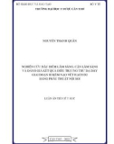 Luận án Tiến sĩ Y học: Nghiên cứu đặc điểm lâm sàng, cận lâm sàng và đánh giá kết quả điều trị ung thư dạ dày giai đoạn III kèm nạo vét hạch D2 bằng phẫu thuật nội soi