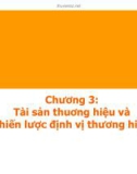 Bài giảng Quản trị tài sản thương hiệu: Chương 3 - TS. Nguyễn Ngọc Quang