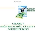 Bài giảng Hành vi người tiêu dùng: Chương 4 - Nhóm tham khảo và hành vi người tiêu dùng