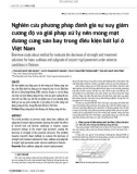 Nghiên cứu phương pháp đánh giá sự suy giảm cường độ và giải pháp xử lý nền móng mặt đường cứng sân bay trong điều kiện bất lợi ở Việt Nam