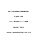 Báo cáo khoa học nông nghiệp VIETGAP RECORD KEEPING FORMS FOR TOMATO AND CUCUMBER PRODUCTION 