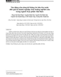 Effect of water disclosure on firm value: Evidence from food sector in Vietnam