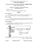 Đề thi tốt nghiệp cao đẳng nghề khóa 3 (2009-2012) - Nghề: Điện dân dụng - Môn thi: Lý thuyết chuyên môn nghề - Mã đề thi: ĐDD-LT25