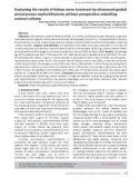 Evaluating the results of kidney stone treatment by ultrasound-guided percutaneous nephrolithotomy without preoperative indwelling ureteral catheter