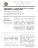 Decomposition efficiency of some azo dyes in the systems consist of persulfate, zerovalent iron powder and UV light in water environment