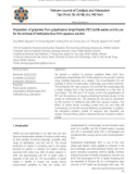 Preparation of graphene from polyethylene terephthalate (PET) bottle wastes and its use for the removal of Methylene blue from aqueous solution