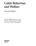 Ebook Cattle behaviour and welfare (2/E): Part 1 - Clive Phillips