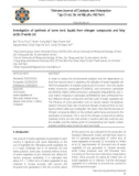 Investigation of synthesis of some ionic liquids from nitrogen compounds and fatty acids of waste oils