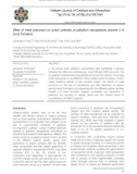 Effect of metal precursors on polyol synthesis of palladium nanoparticles towards C-N bond formation