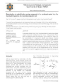 Determination of potential odor causing compounds in the condensate water from the manufacturing process of unsaturated polyester resin