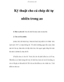 Kỹ thuật cho cá chép đẻ tự nhiên trong ao