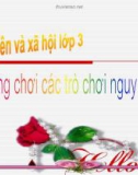 Giáo án điện tử môn Tự nhiên và xã hội lớp 3 - Bài: Không chơi các trò chơi nguy hiểm