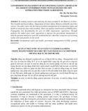 Government management of occupational safety and health in garment enterprise when Vietnam signed the new generation free trade agreements