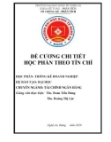 Đề cương chi tiết học phần Thống kê doanh nghiệp (Hệ đào tạo Đại học – Ngành: Tài chính - Ngân hàng) - Trường Đại học Kinh tế Nghệ An