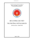 Đề cương chi tiết học phần Thị trường chứng khoán (Hệ đào tạo Đại học – Ngành: Tài chính - Ngân hàng) - Trường Đại học Kinh tế Nghệ An