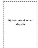 Kỹ thuật nuôi nhím cho nông dân