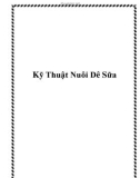 Kỹ Thuật Nuôi Dê Sữa