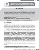 Empirical modeling of uf membrane fouling in removal of organic matters from surface water