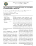 Highly active hydrogenation of 4-methoxyacetophenone by the novel carbon-supported ternary nanocatalyst palladium-vanadium-cobalt